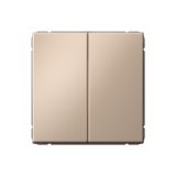 Выключатель кнопочный 2-клавишный Systeme Electric (Schneider Electric) ArtGallery, 10А, песочный, GAL001217