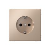 Розетка Systeme Electric (Schneider Electric) ArtGallery с заземлением, со шторками, 16А, песочный, GAL001245
