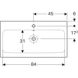 Раковина Geberit Icon 90 см, белый, 124090000