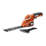 Аккумуляторные садовые ножницы BLACK+DECKER, 7.2 В, 15 см, со встроенной АКБ 1.2 Ач и ЗУ, GSL700