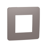 Рамка 1-постовая Unica Studio Color Schneider Electric ШОКОЛАД/белый NU280216