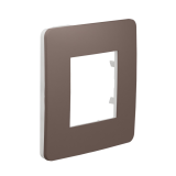 Рамка 1-постовая Unica Studio Color Schneider Electric ШОКОЛАД/белый NU280216
