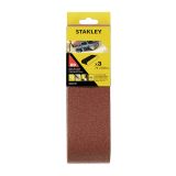 Шлифлента STANLEY STA33191, 75х533 мм, 80G, 3шт