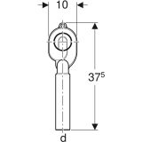 Сифон Geberit вертикальный выпуск, белый, 152.951.11.1