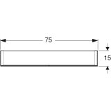 Зеркальный шкаф Geberit Option 75 см, хром, 500.205.00.1