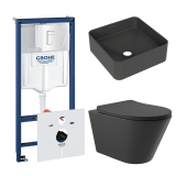 Комплект инсталляции GROHE Rapid SL 38772SH0 с унитазом Aqueduto CONE CONT2140 и раковиной Aqueduto ESPIRAL ESP0340 (NW0578)