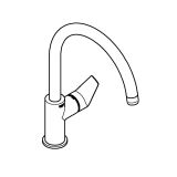 Смеситель для кухни GROHE BauEdge, хром (31233001)