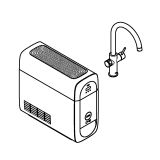 Смеситель для кухонной мойки GROHE Blue Home с системой фильтрации, охлаждения и газирования воды, суперсталь (31455DC1)