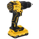 Аккумуляторная ударная дрель-шуруповерт DEWALT DCD709L2T, 18 В, 1650 об/мин, 28050 уд/мин, с 2 АКБ 3 Ач и ЗУ, в кейсе TSTAK (DCD709L2T-QW)