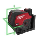 Аккумуляторный линейно-точечный лазерный нивелир Milwaukee M12 CLLP-301C, в кейсе, 4933478100