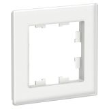Рамка 1-постовая Systeme Electric (Schneider Electric) AtlasDesign Nature, стекло белый ATN330101/5, 5 шт.