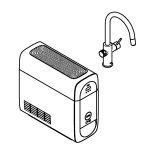 Смеситель для кухонной мойки GROHE Blue Home с системой фильтрации, охлаждения и газирования воды, Wi-Fi, суперсталь (31541DC0)