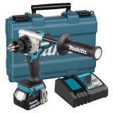 Аккумуляторная дрель-шуруповерт Makita, 18 В, 2100 об/мин, c АКБ 5 Ач и ЗУ, в кейсе, DDF486RT