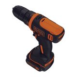 Аккумуляторная дрель-шуруповерт BLACK+DECKER BDCDD12K1B, 10.8 В, 2 Li-Ion аккумулятора 1.5 Ач, зарядное устройство