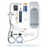 Смеситель для кухонной мойки GROHE Blue Home с системой фильтрации, охлаждения и газирования воды, Wi-Fi, хром (31539000)