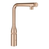Смеситель для кухни GROHE Essence SmartControl с вытяжным изливом, теплый закат матовый (31615DL0)