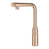 Смеситель для кухни GROHE Essence SmartControl с вытяжным изливом, теплый закат матовый (31615DL0)