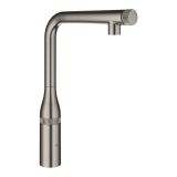 Смеситель для кухни GROHE Essence SmartControl с вытяжным изливом, темный графит матовый (31615AL0)