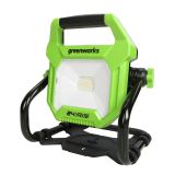 Фонарь светодиодный Greenworks, 24V / 220V, без АКБ и ЗУ, 3401307