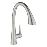 Смеситель для кухни GROHE Zedra с вытяжным душем 3jet, суперсталь (32294DC2)