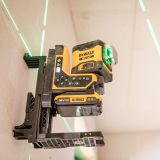 Аккумуляторный лазерный нивелир DEWALT DCLE34035D1, 18 В, зеленый луч, 80 м, с АКБ 2 Ач и ЗУ, в кейсе TSTAK (DCLE34035D1-QW)
