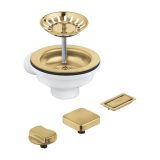 Сливной гарнитур GROHE для кухонной мойки с 1 чашей, холодный рассвет, матовый (40996GN0)