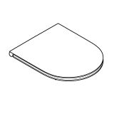 Сиденье для унитаза GROHE Bau Ceramic, с микролифтом, альпин-белый (39913000)