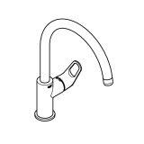 Смеситель для кухни GROHE BauFlow, хром (31230001)