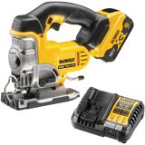Аккумуляторный лобзик DEWALT DCS331P1, 18 В, 3000 ход/мин, 26 мм, с АКБ 5 Ач и ЗУ (DCS331P1N-XJ)