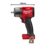 Аккумуляторный гайковёрт Milwaukee M18 FMTIW2F38-0X, 18 В, 745 Нм, без АКБ и ЗУ, в кейсе, 4933479153