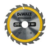 Диск пильный по дереву DEWALT CONSTRUCTION, 184х30х1.7 мм (DT1941-QZ)