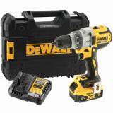 Аккумуляторная дрель-шуруповерт DEWALT DCD991P1T, 18 В, 2000 об/мин, с АКБ 5 Ач и ЗУ, в кейсе TSTAK (DCD991P1NT-XJ)