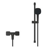 Смеситель для душа GROHE Cubeo с душевым гарнитуром, матовый черный (1018252430)