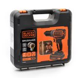 Аккумуляторная бесщеточная дрель-шуруповерт BLACK+DECKER BL186KB, 18.0 В, 2 Li-Ion аккумулятора 1.5 Ач