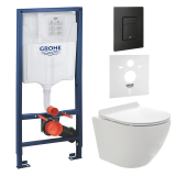 Комплект инсталляции GROHE 38811KF0-B/S с унитазом AQUAme AQM2002PRO и сиденьем с микролифтом (NW0173/S)