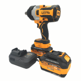 Аккумуляторный ударный гайковерт LEIYA, 20 В, 2100 Нм, с 2 АКБ 6 Ач и ЗУ, 2100 Нм, LY-A1520