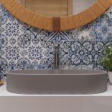 Раковина накладная Aqueduto ESPIRAL, овальная 390*600, серый матовый (ESP0230)