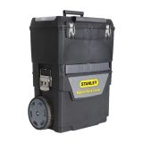 Ящик для инструмента с колесами Mobile Workcenter 2 in 1 с органайзерами в крышке пластмассовый STANLEY 1-93-968, 47х29,8х61,9 см