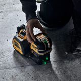 Аккумуляторный лазерный построитель плоскостей DEWALT DCE825NG18, 12/18 В, зеленый луч, 30 м, без АКБ и ЗУ, в кейсе TSTAK