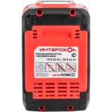 Аккумуляторный ударный гайковерт ИНТЕРСКОЛ ГАУ-1200/36ВЭ, 36 В, 1200 Hм, 2050 уд/мин, с АКБ 4 Ач и ЗУ (819.0.0.70-B4C)