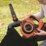 Пылесос/воздуходув садовый аккумуляторный BLACK+DECKER GWC3600L20 с аккумулятором и ЗУ, 36 Вольт