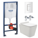 Комплект инсталляции GROHE Rapid SL 38772SH0 с унитазом AQUAme AQM2003 и сиденьем с микролифтом (NW0287)