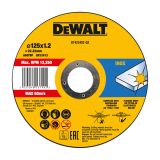 Круг отрезной по металлу DEWALT DT42340Z, INDUSTRIAL, (125 x 22.2 х 1.2 мм)
