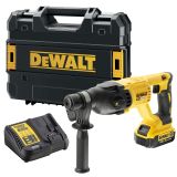 Аккумуляторный перфоратор DEWALT DCH133M1, 18 В, 2.6 Дж, 5500 уд/мин, с АКБ 4 Ач и ЗУ, в кейсе TSTAK (DCH133M1-QW)