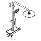 Душевая система GROHE Euphoria System 210 с термостатом для душа, хром (26363000)