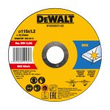 Диск отрезной DEWALT DT42335TZ, по металлу, 115х22.23х1.2 мм, 10 шт. (DT42335TZ-QZ)
