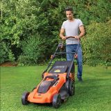 Аккумуляторная газонокосилка BLACK+DECKER, 36 В,  48 см, 50 л, с 2 АКБ 2 Ач и ЗУ, CLMA4820L2