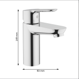 Смеситель для раковины GROHE BauEdge, хром (32858000)