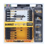 Набор бит DEWALT DT70730TPOS, PH/PZ/SL/Torx, 25/57/89 мм, 25 шт., в кейсе (DT70730TPOS-QZ)