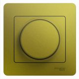 Светорегулятор (диммер) поворотный 300Вт в сборе Systeme Electric (Schneider Electric) Glossa, фисташковый GSL001034